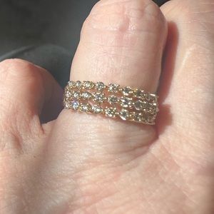 1/2 Carat Diamond Ring - 10K Yellow Gold - Size 5